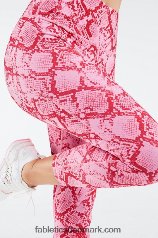 Fabletics Kvinder definere powerhold højtaljede capri PNX2T988 persimmon python