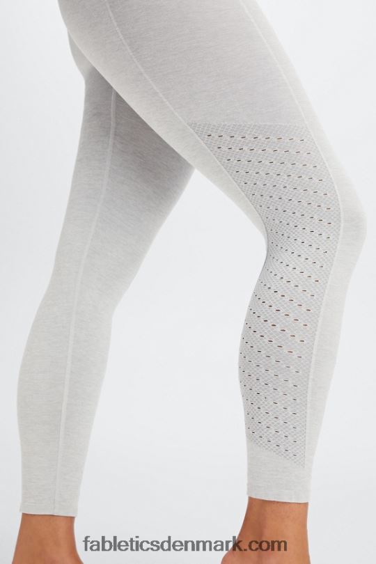 Fabletics Kvinder eco sync højtaljet 7/8 legging PNX2T1168 lysegrå lyng