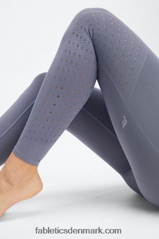 Fabletics Kvinder eco sync højtaljet 7/8 legging PNX2T1169 mørk regnsky