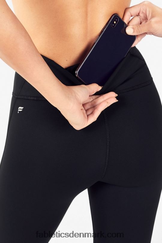 Fabletics Kvinder højtaljet koldt vejr legging PNX2T1199 sort