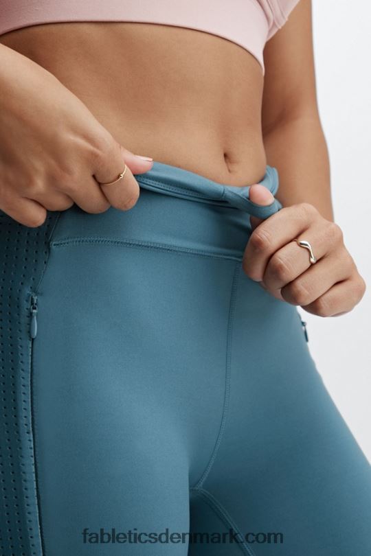 Fabletics Kvinder højtaljet motion365 løb 7/8 PNX2T1227 rigtig blågrøn