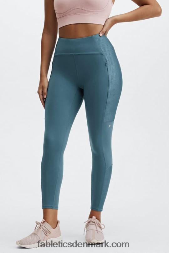 Fabletics Kvinder højtaljet motion365 løb 7/8 PNX2T1227 rigtig blågrøn