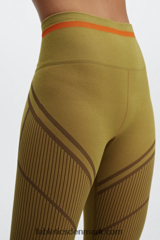 Fabletics Kvinder højtaljet sømløs jacquardlegging PNX2T1210 varm oliven/multi