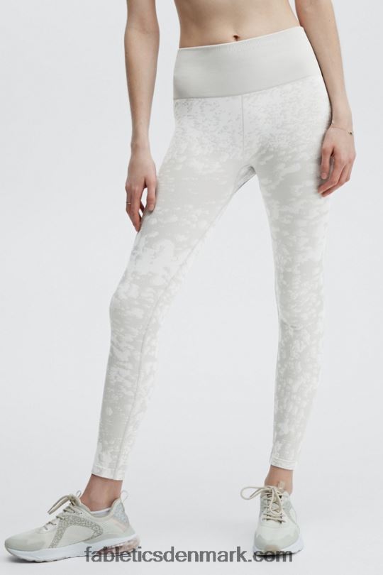 Fabletics Kvinder højtaljet sømløs mistlegging PNX2T1195 lys grå/hvid
