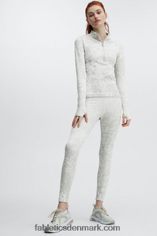 Fabletics Kvinder højtaljet sømløs mistlegging PNX2T1195 lys grå/hvid