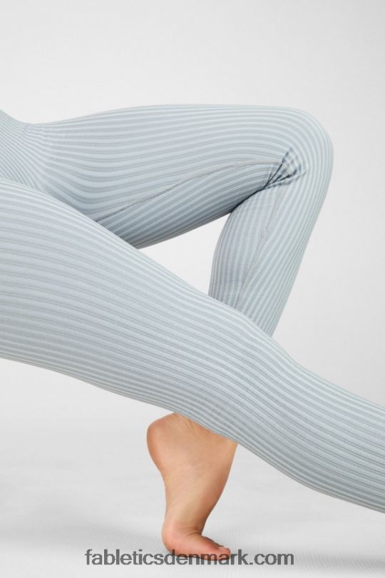 Fabletics Kvinder højtaljet sømløs riblegging PNX2T1300 regnsky/arktisk grå