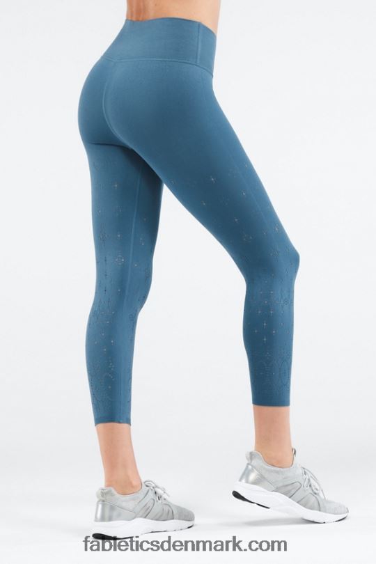 Fabletics Kvinder højtaljet skulpturøje 7/8 PNX2T1309 blåt jern