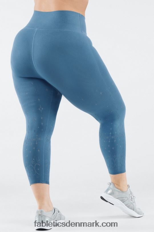Fabletics Kvinder højtaljet skulpturøje 7/8 PNX2T1310 blåt jern