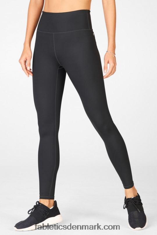 Fabletics Kvinder højtaljet ultracool legging PNX2T1286 sort glans