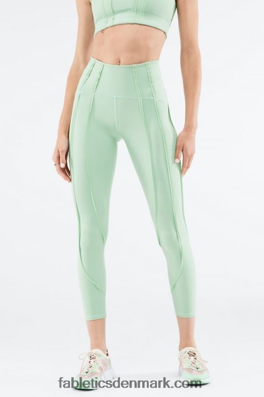 Fabletics Kvinder højtaljet ultraluxe contour 7/8 PNX2T1269 støvet krikand/aloe