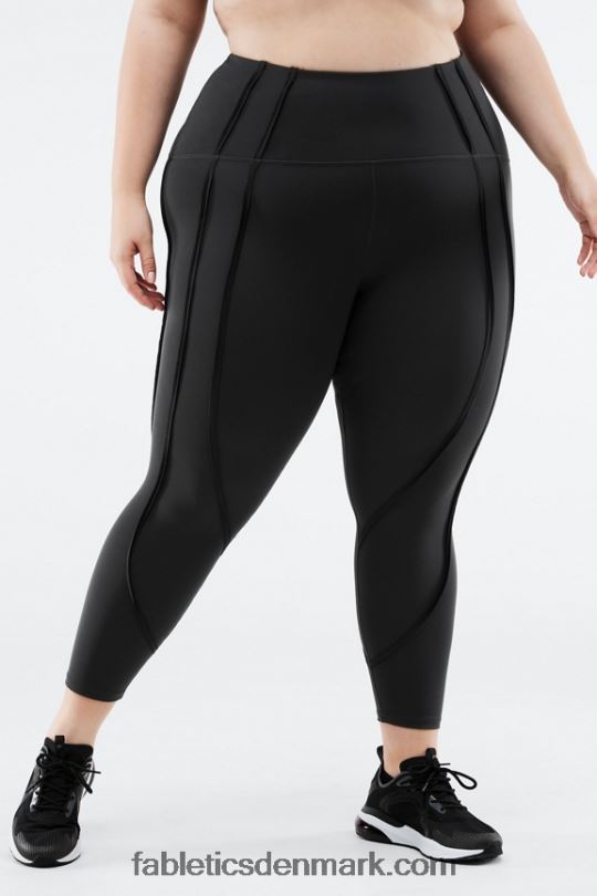Fabletics Kvinder højtaljet ultraluxe contour 7/8 PNX2T1272 fantom/sort