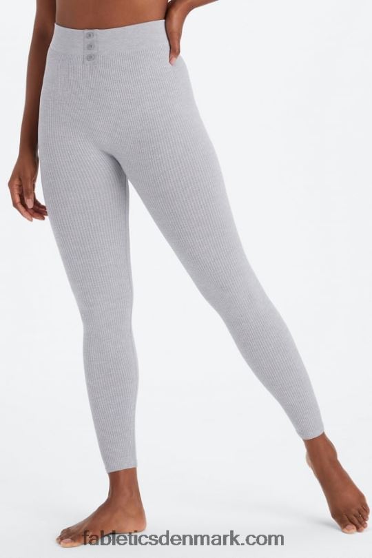 Fabletics Kvinder kabelstrik 7/8 legging PNX2T1032 klassisk grå lyng