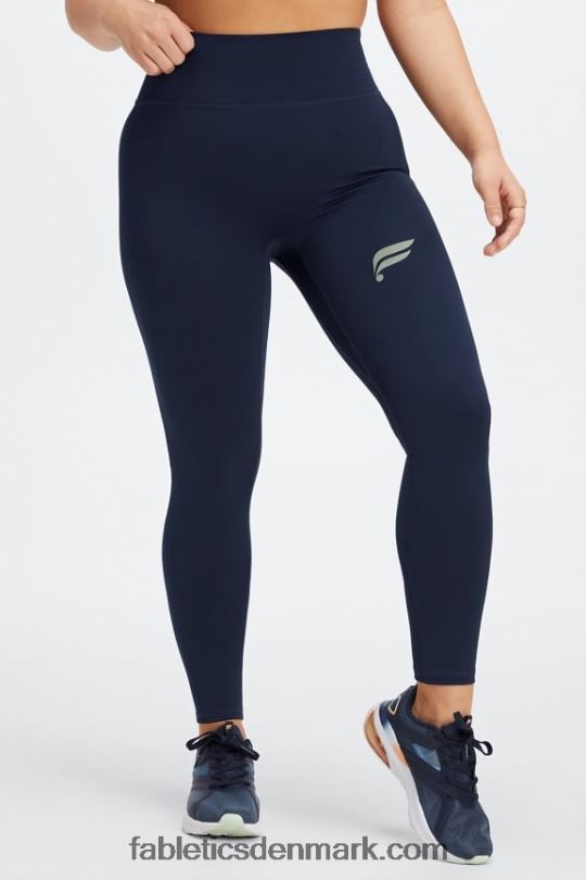 Fabletics Kvinder løb hvor som helst motion365 hw 7/8 legging PNX2T1099 dyb marineblå/reflekterende logo