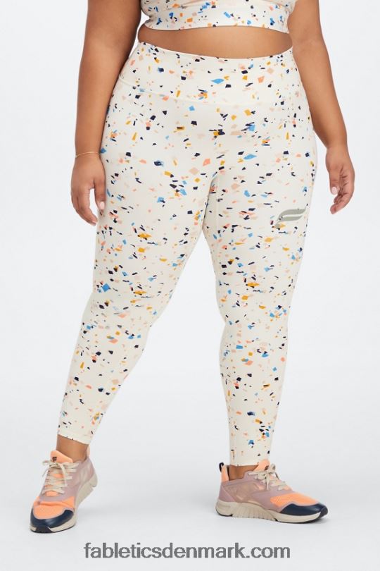 Fabletics Kvinder løb hvor som helst motion365 hw 7/8 legging PNX2T1101 terrazzo/reflekterende logo