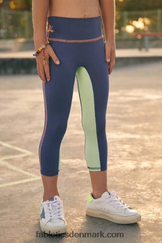 Fabletics Kvinder mini højtaljet motion365 7/8 PNX2T1157 dyb kobolt multi