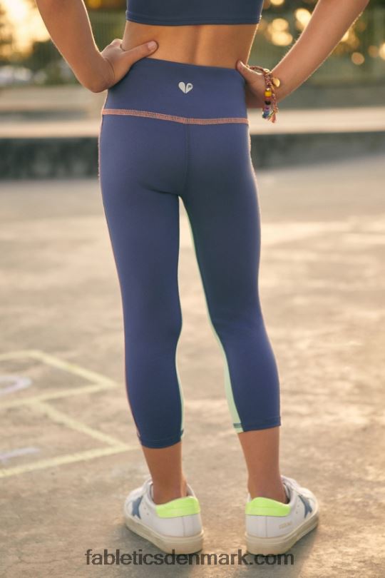 Fabletics Kvinder mini højtaljet motion365 7/8 PNX2T1157 dyb kobolt multi