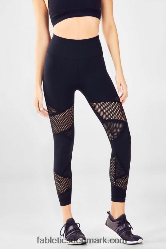 Fabletics Kvinder mosaik højtaljet 7/8 PNX2T1225 sort