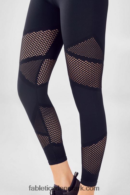 Fabletics Kvinder mosaik højtaljet 7/8 PNX2T1225 sort