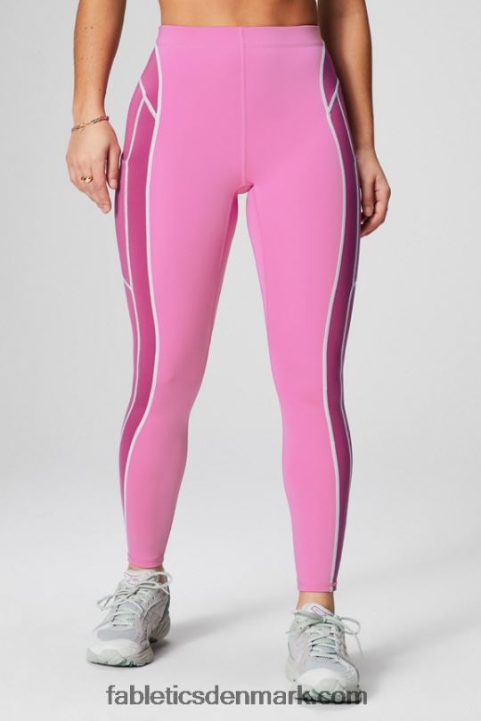 Fabletics Kvinder motion365+ højtaljet 7/8 legging PNX2T1024 pink pop/rosede kinder/misty bay
