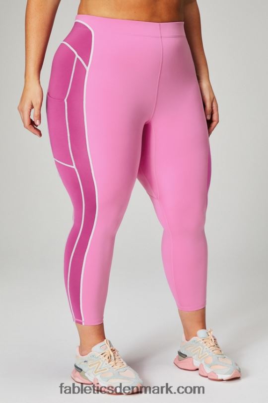 Fabletics Kvinder motion365+ højtaljet 7/8 legging PNX2T1025 pink pop/rosede kinder/misty bay
