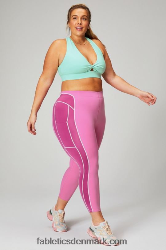 Fabletics Kvinder motion365+ højtaljet 7/8 legging PNX2T1025 pink pop/rosede kinder/misty bay