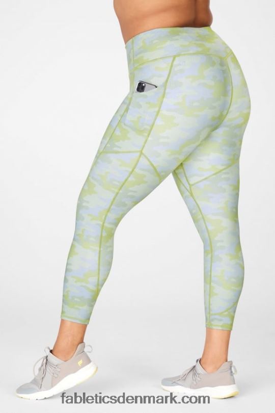 Fabletics Kvinder motion365 højtaljet 7/8 legging PNX2T1162 grå pind dot camo
