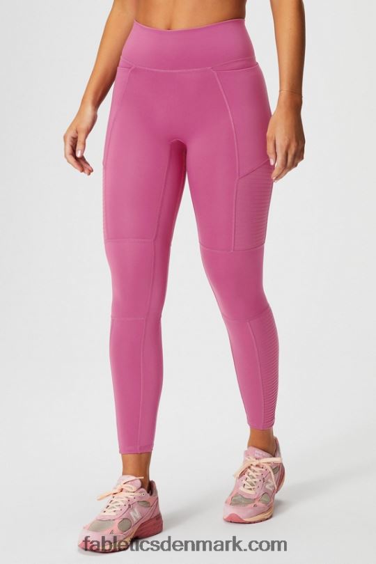 Fabletics Kvinder motion365+ højtaljet moto-legging PNX2T1026 røde kinder