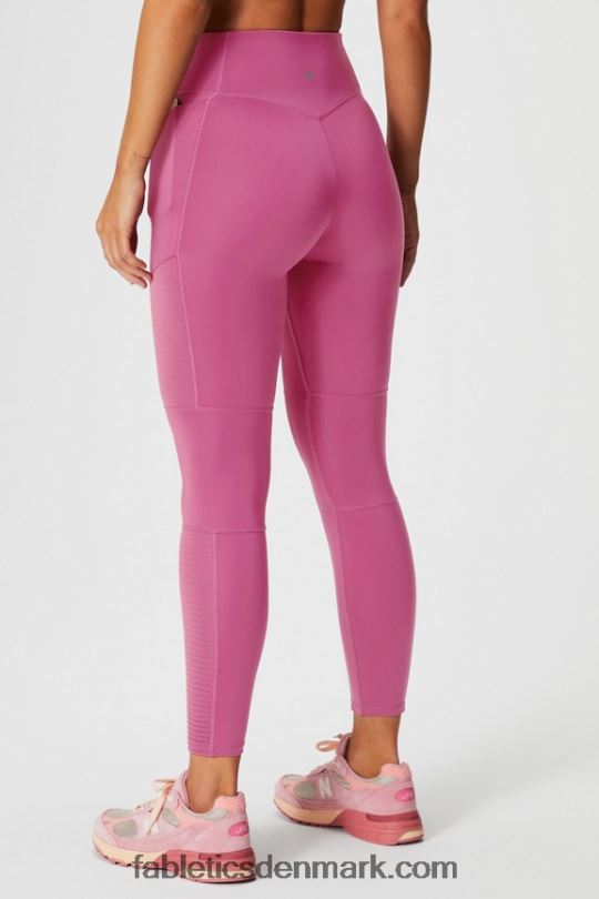 Fabletics Kvinder motion365+ højtaljet moto-legging PNX2T1026 røde kinder