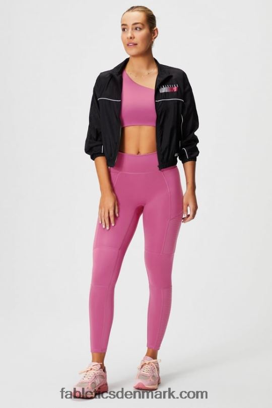 Fabletics Kvinder motion365+ højtaljet moto-legging PNX2T1026 røde kinder