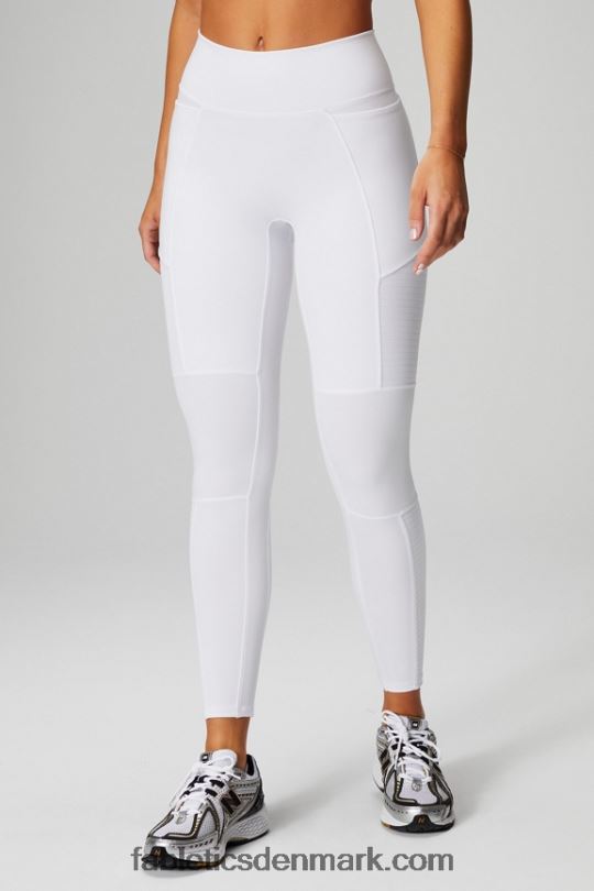 Fabletics Kvinder motion365+ højtaljet moto-legging PNX2T1029 klassisk hvid