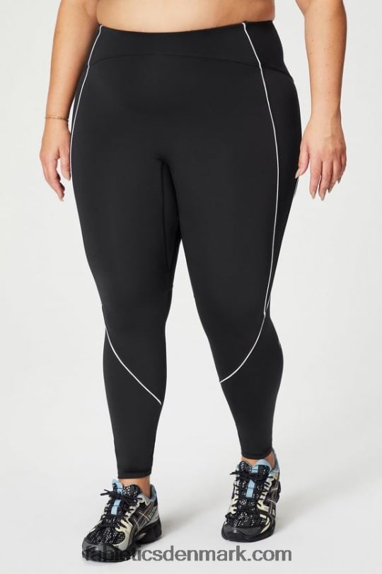 Fabletics Kvinder motion365+ legging med høj talje PNX2T998 sort/klassisk hvid