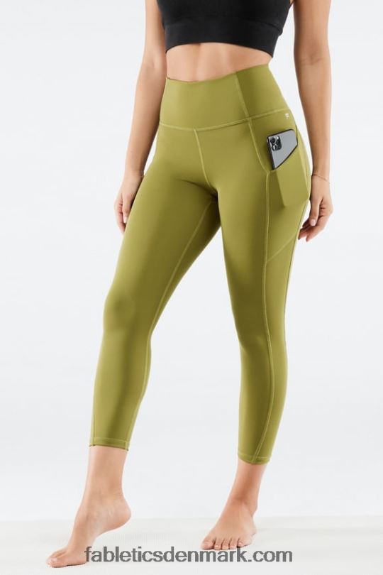 Fabletics Kvinder oasis pureluxe højtaljede capri PNX2T964 falmet oliven