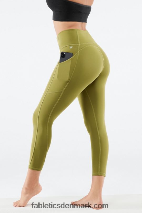 Fabletics Kvinder oasis pureluxe højtaljede capri PNX2T964 falmet oliven