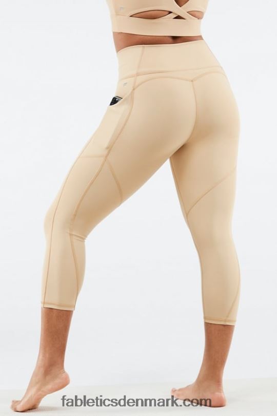 Fabletics Kvinder oasis pureluxe højtaljede capri PNX2T965 kystskov