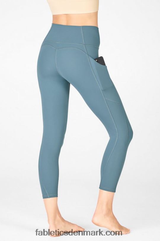 Fabletics Kvinder oasis pureluxe højtaljede capri PNX2T968 himmelblå