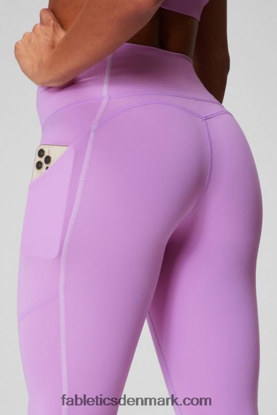 Fabletics Kvinder oasis pureluxe højtaljet 7/8 legging 48 PNX2T783 krystalhule/lilla hvisken