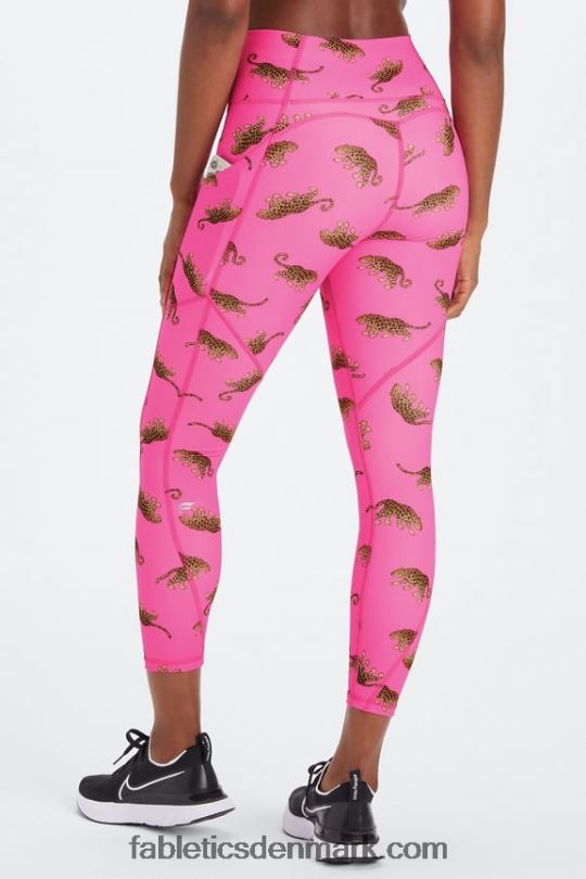 Fabletics Kvinder oasis pureluxe højtaljet 7/8 legging 48 PNX2T787 vilde hjerter