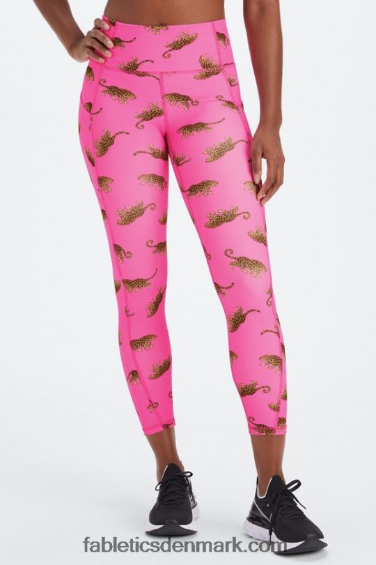 Fabletics Kvinder oasis pureluxe højtaljet 7/8 legging 48 PNX2T787 vilde hjerter