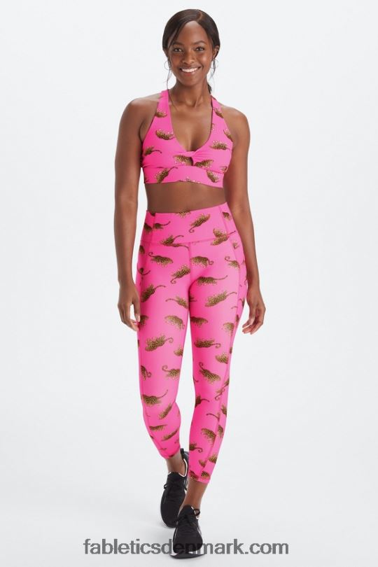 Fabletics Kvinder oasis pureluxe højtaljet 7/8 legging 48 PNX2T787 vilde hjerter