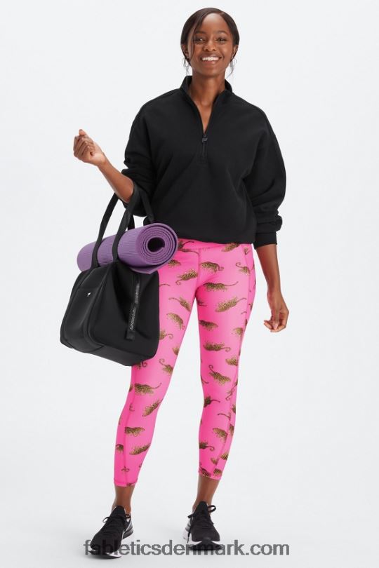 Fabletics Kvinder oasis pureluxe højtaljet 7/8 legging 48 PNX2T787 vilde hjerter