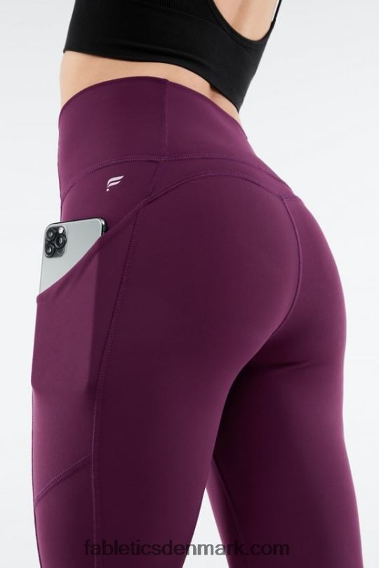 Fabletics Kvinder oasis pureluxe højtaljet 7/8 legging 50 PNX2T794 bordeaux