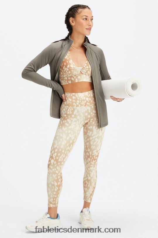 Fabletics Kvinder oasis pureluxe højtaljet 7/8 legging 50 PNX2T796 plettet dåe