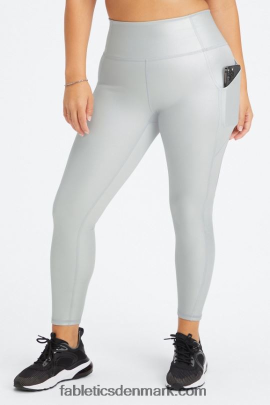 Fabletics Kvinder oasis pureluxe højtaljet 7/8 legging 51 PNX2T799 mat sølv folie