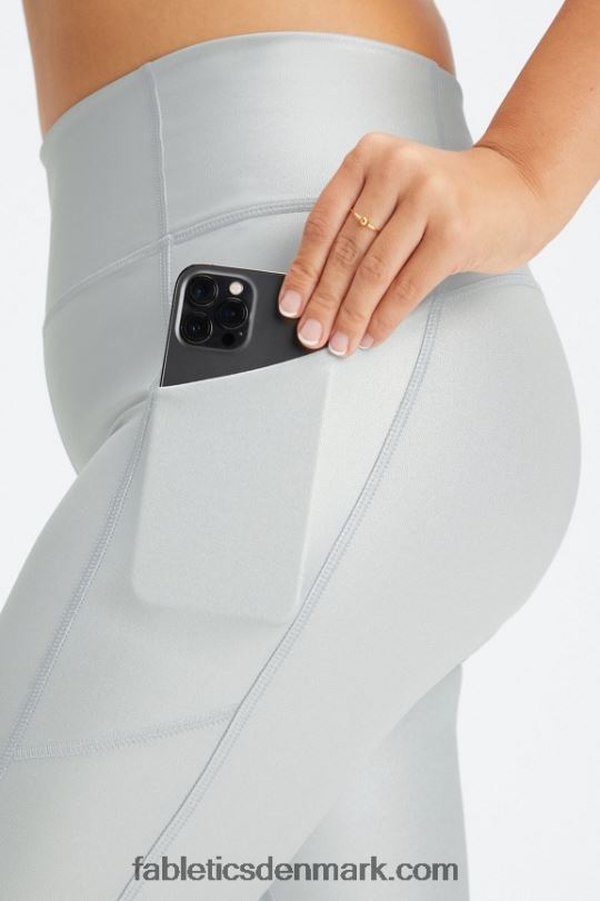 Fabletics Kvinder oasis pureluxe højtaljet 7/8 legging 51 PNX2T799 mat sølv folie