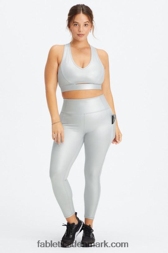 Fabletics Kvinder oasis pureluxe højtaljet 7/8 legging 51 PNX2T799 mat sølv folie