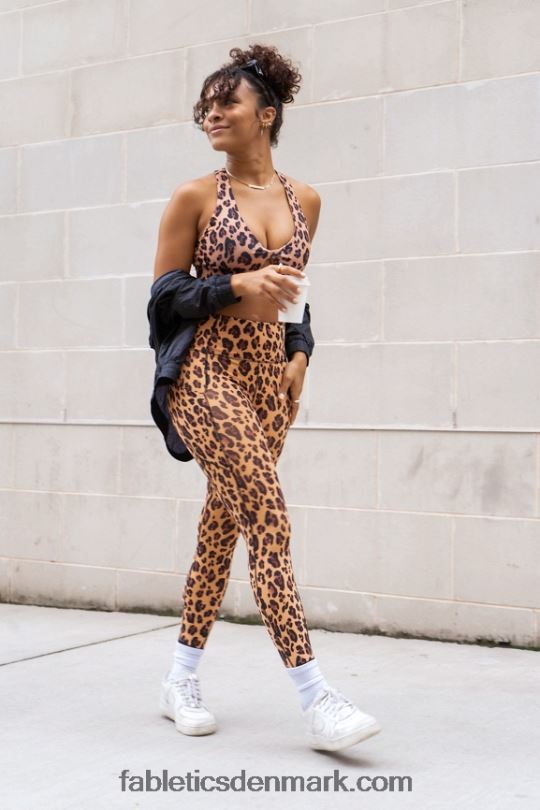 Fabletics Kvinder oasis pureluxe højtaljet 7/8 legging 51 PNX2T800 naturlig leopard