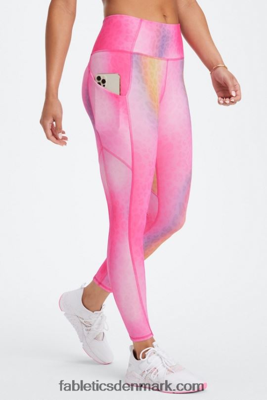 Fabletics Kvinder oasis pureluxe højtaljet 7/8 legging 51 PNX2T802 ombre leopard