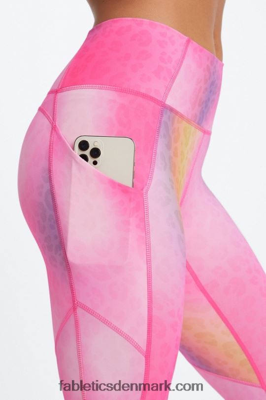Fabletics Kvinder oasis pureluxe højtaljet 7/8 legging 51 PNX2T802 ombre leopard
