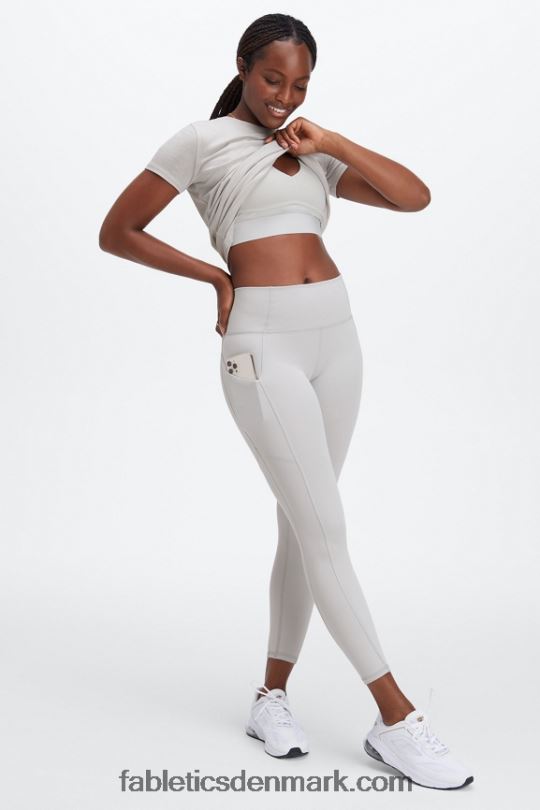 Fabletics Kvinder oasis pureluxe højtaljet 7/8 legging 52 PNX2T805 mineralgrå