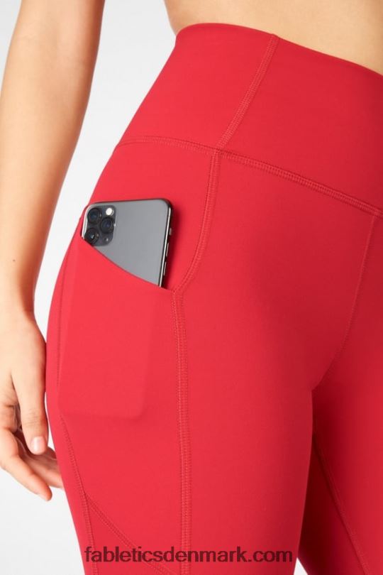 Fabletics Kvinder oasis pureluxe højtaljet 7/8 legging 53 PNX2T810 haute rød
